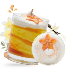 Photo bougie gourmande fleur de tiaré